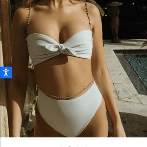 MONTCE swimsuit with rhinestones straps